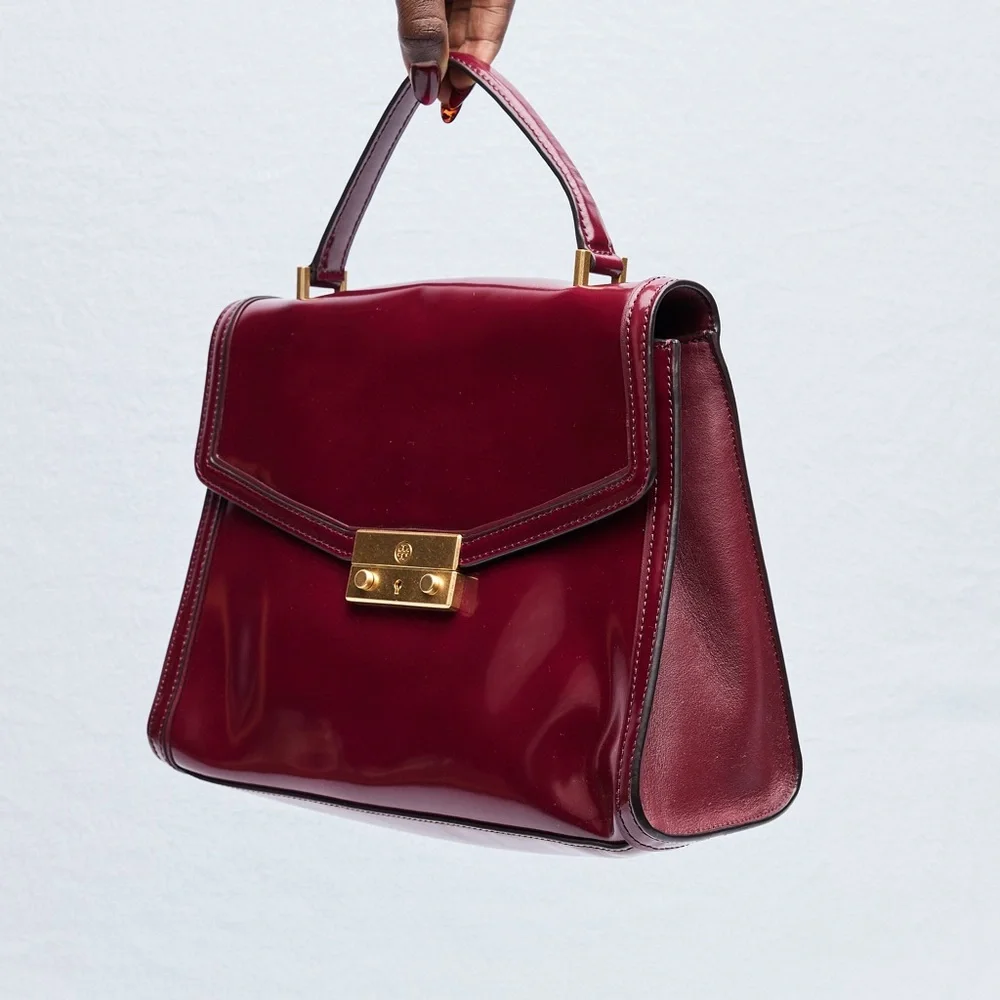 Tory Burch Patent Juliette‎ Top Handle Bag Condition